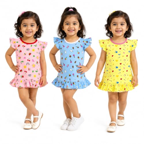 Image of Tinchuk Baby Girl's A-Line Mini Dress(Pack of 6)