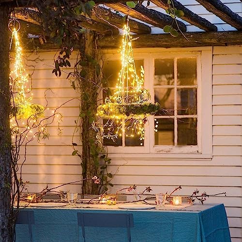 [220 LED] Fairy Lights Mains Powered, 25M 8 Modes Low Voltage Fairy Lights Waterproof with Remote Timer Copper String Lights for Bedroom, Yard, Party, Wedding, Christmas Decorations(Warm White)