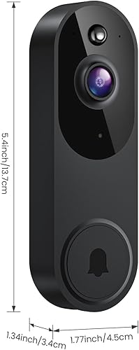 Miniatura 7 de Cámara de timbre de video inalámbrica, detección humana inteligente con inteligencia artificial, notificación en tiempo real, visión nocturna, audio