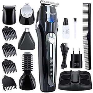 Cortapelos Hombre Maquina de cortar, Aiemok Cortapelos Profesional Hombre de Pelo Recargable, Barbero Electrico…