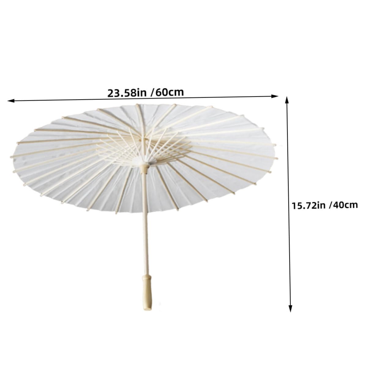OUNONA White Paper Umbrella for Wedding Party Parasol for Outdoor Events Lightweight and Portable for Wedding Lawn Photography Decorations