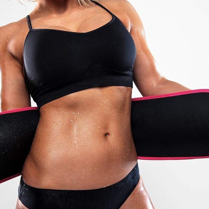 Image of Sweat Belt for Men & Women | Made of Neoprene Waist Belt for Fat Burner | Waist Belt for Tummy Exercise | Sweat Belt for Fat Loss, Posture Support & Core Workout (Free Size)