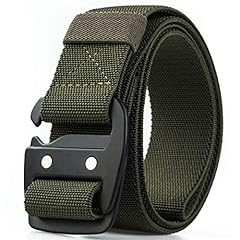 Olive Elastic Belt-metal Buckle