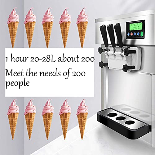 SND-A 3 Aromen Weiche Kommerzielle Eismaschine, Joghurt Frozen Vollautomatische Eistütenmaschine Mit Intelligentem… – Bild 6