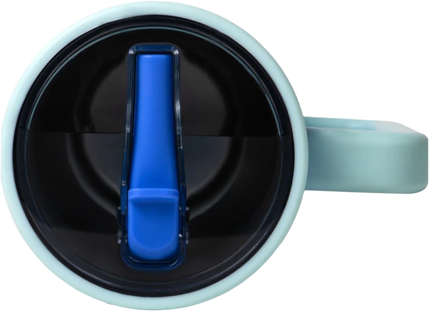 Modern 40 oz Tumbler with Handle & Simple Flip Straw - Car Cup Holders, Leak Resistant Water Bottle-Reusable Insulated Stainless Steel & Rubber Base - Gifts for Women & Men | Traveler (Riptide) - Image 5