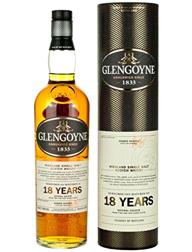 Glengoyne - Botella de Whisky de Malta Único de 18 Años