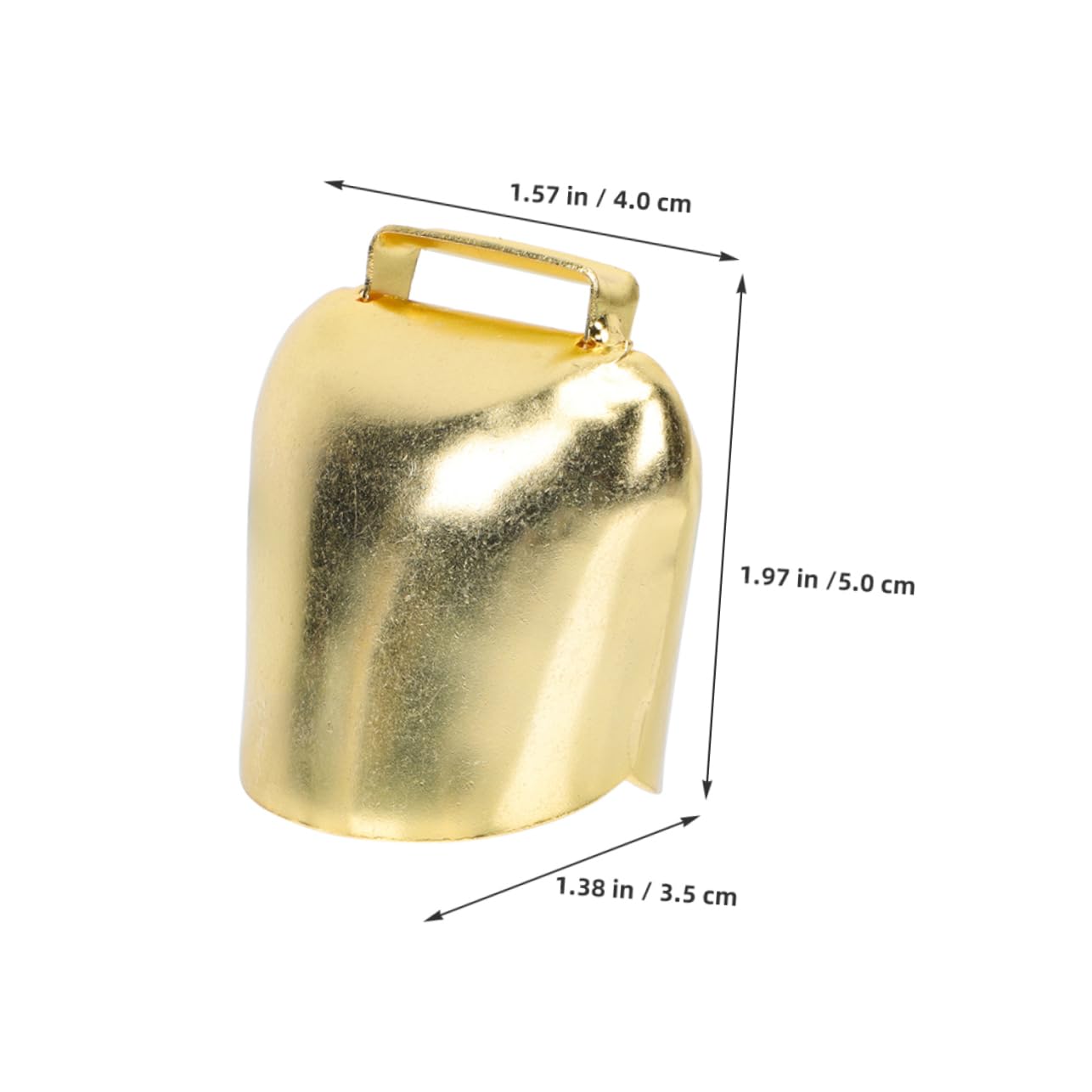 BCOATH Metal Cowbells Vintage Jingle Bells for Christmas Decor Sports Events Pet Play