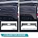 JHO Raptor Style Tailgate Panel Cover Rear Door Trunk Lid Tailgates Guard Plate for Ford Ranger T9 2022 2023 2024 Exterior Accessories Black/Carbon Color (Carbon)
