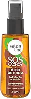 Salon Line, Óleo de Coco, SOS Cachos, Vegano - Para Cabelos Ondulados, Cacheados e Crespos, 42ml
