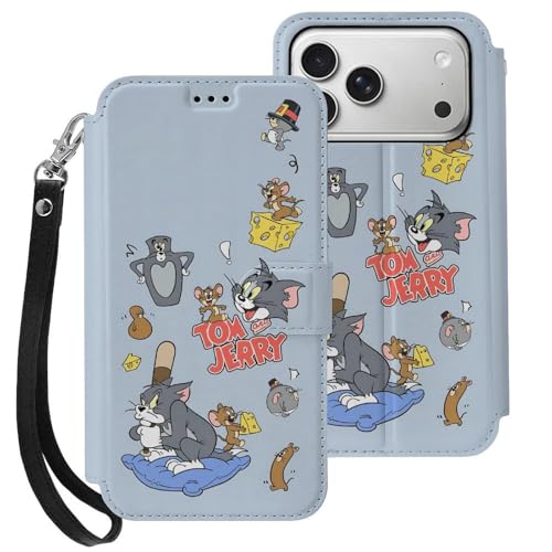 iPhone17Pro用ケース手帳型 トムとジェリー 携帯カバー 財布型 耐衝撃 全面保護 カード収納 スタンド機能 手触りが良い 人気 キャラクター 可愛い アイホン17Proカバー