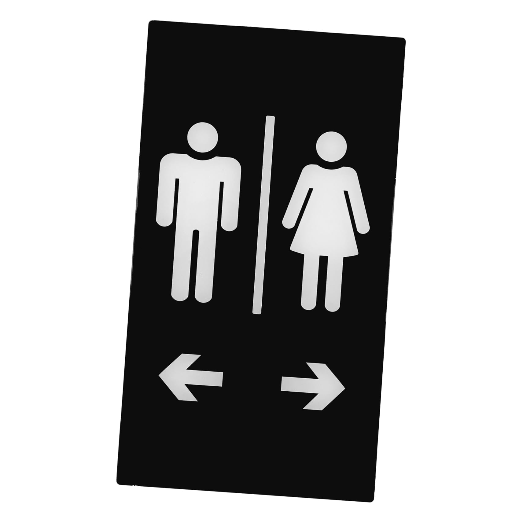 HOODANCOS Restroom Sign Self-adhesive Acrylic Bathroom Sign for Men Women Elegant Design for Easy Installation Smooth for Hotels Cafes and Shops
