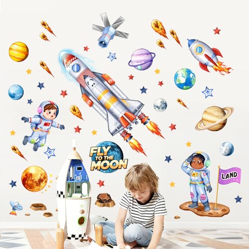 Vinilos decorativos espaciales para habitación infantil miniatura 2