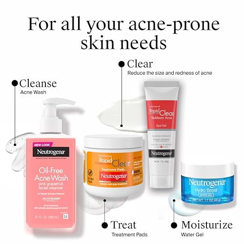 Image of Neutrogena Oil-Free Acne Wash Pink Grapefruit Facial Cleanser - 9.1 fl oz (269 mL)