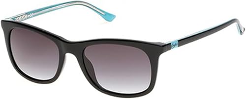 Candies CA1021 Gafas de sol - Marco negro brillante, lentes de espejo ahumado, lente de 2.126 in CA10215401C, Negro brillanteespejo ahumado