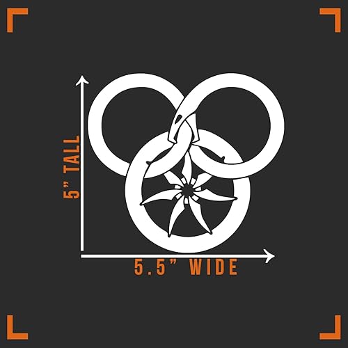 Miniatura 4 de Calcomanía de vinilo de rueda del tiempo para auto, camión, pared, laptop, color blanco, 5.5 x 5 pulgadas