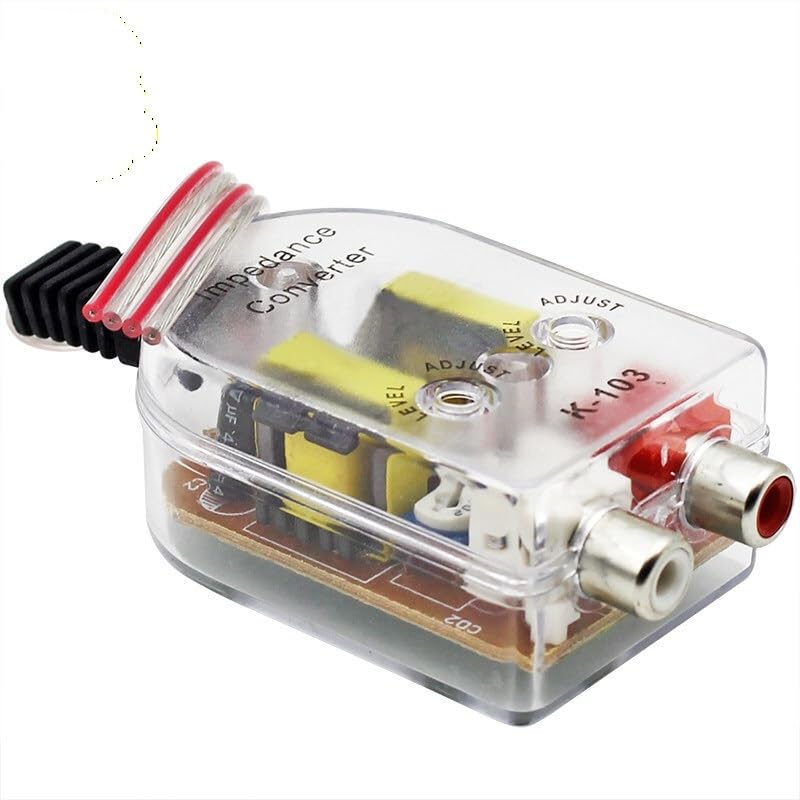 Car Audio High to Low Converter/Subwoofer Adapter, Frequency Filter, Compatible with Original Stereo System, Model 103