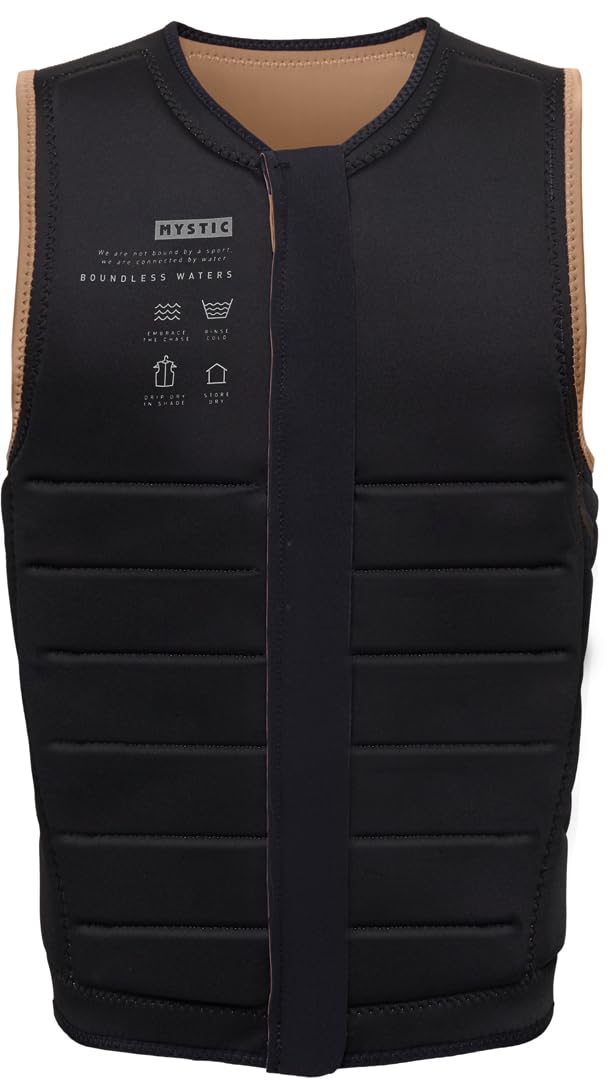 MYSTIC Gilet Impact The Dom Fzip Wake Slate Brown M