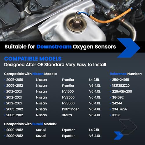 Sensor de Oxígeno Downstream para Nissan Frontier y Suzuki Equator miniatura 2