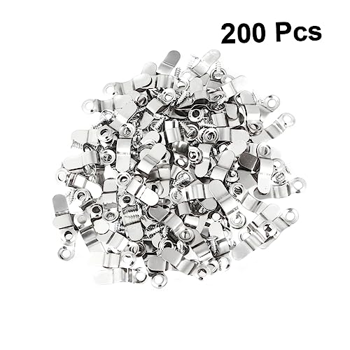 Image of DIY Photo Album Frame Locks 200pcs Bow-Shaped Compression Screws Photo Frame Accessories Metal Melon Nail Small Melon Slice