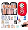 First Aid Kit & Survival Kit, Includes 300 Pieces, First aid for Camping, Home, car, All Purpose kit, Emergency preparedness for All Activities by TRITFIT Sports