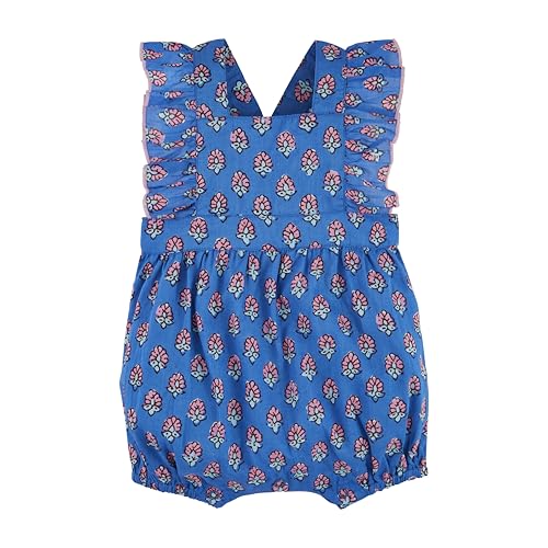 Image of Mud Pie Baby Girls' Mud Pie Children's Ruffle Print Romper