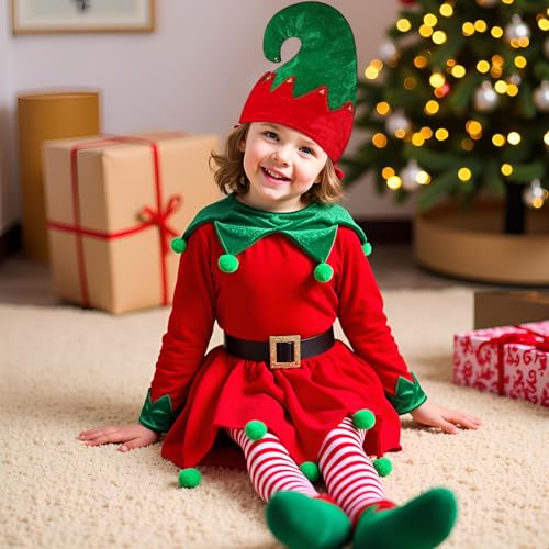 Disfraz de Elfo Navideño para Niñas Talla 8-9 Años miniatura 6