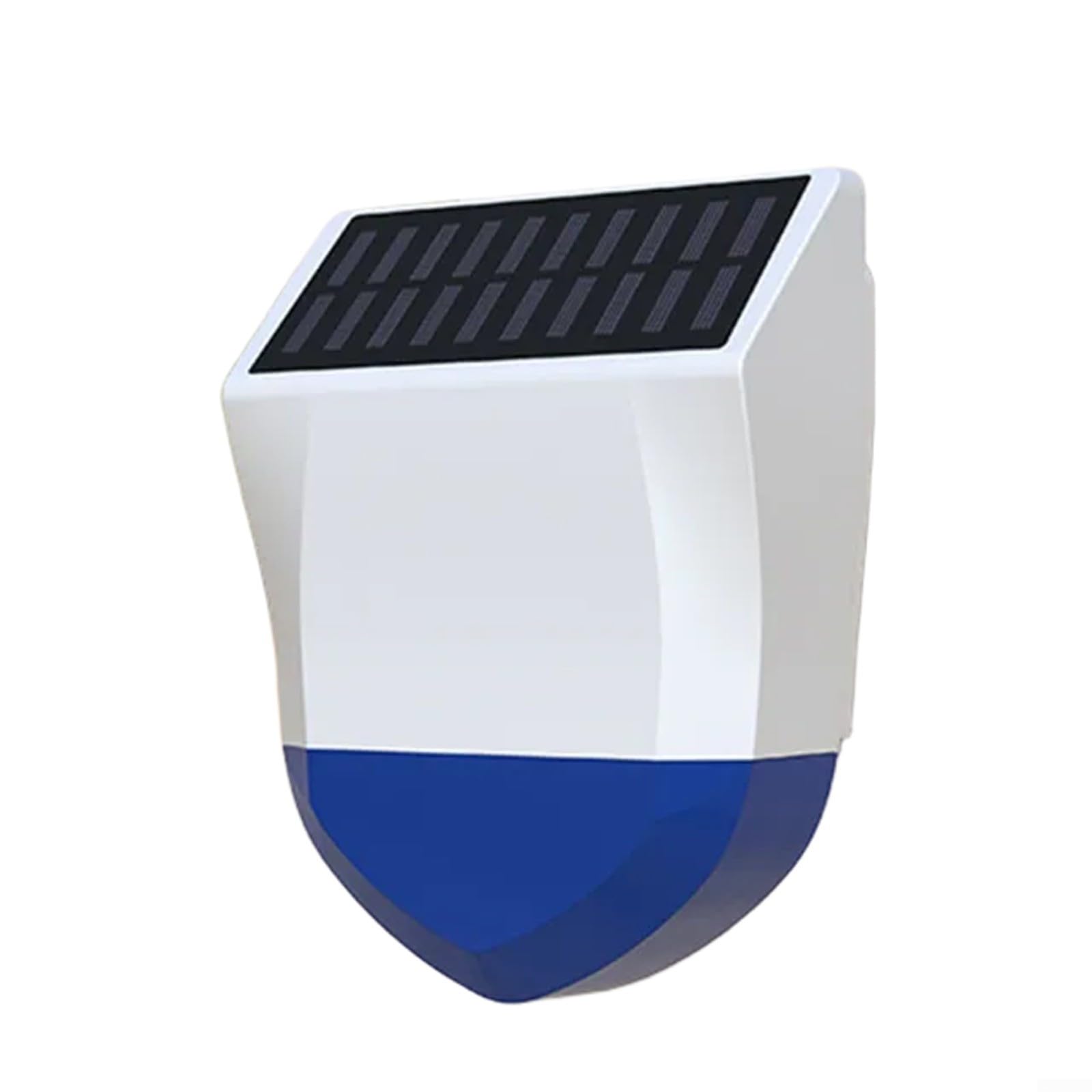 Funciona con energía solar para TUYA para ZIGBEE alarma al aire libre sirena a prueba de lluvia luz de sonido seguridad para jardín patio blanco ABS 20 x 15 x 66 cm