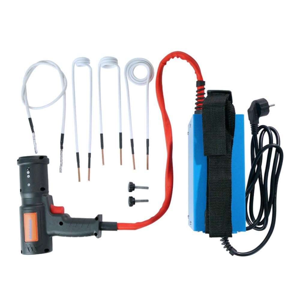 Wärme-Induktionswerkzeug – 2000 W, 110 V-240 V, magnetisches Induktions-Heizungs-Set mit 3 Spulen, Werkzeug zum Entfernen von rostigen Schrauben, schnelles Aufheizen und keine offene Flamme,