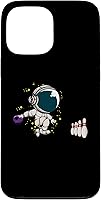Vista 1 de Jugador de bolos astronauta para iPhone 13 Pro Max Pines de bola de boliche Funda para equipo de bolos