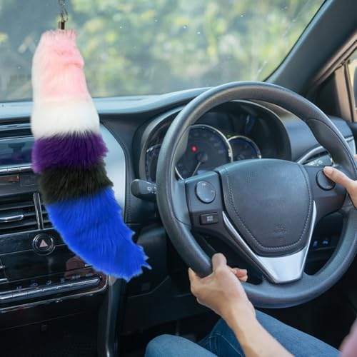 Queue duveteuse de renard multicolore à offrir en cadeau pour les fans de mode - 5