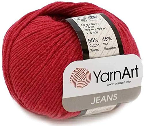 8 Skeins YarnArt Jeans 55% Cotton 45% Acrylic Yarn Blend
