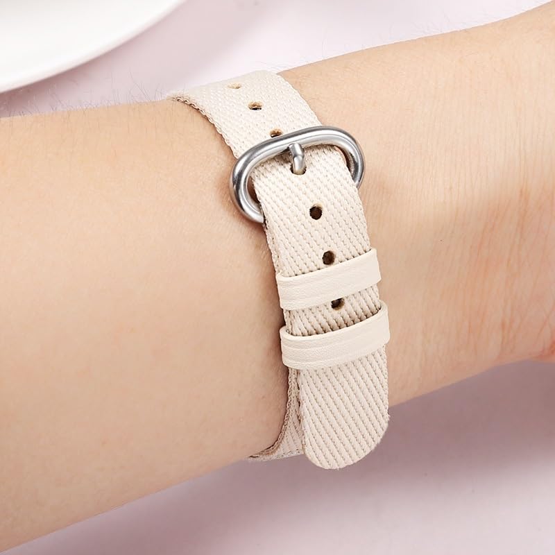 Bracelet montre en toile nylon femme DW interchangeable et ajustable