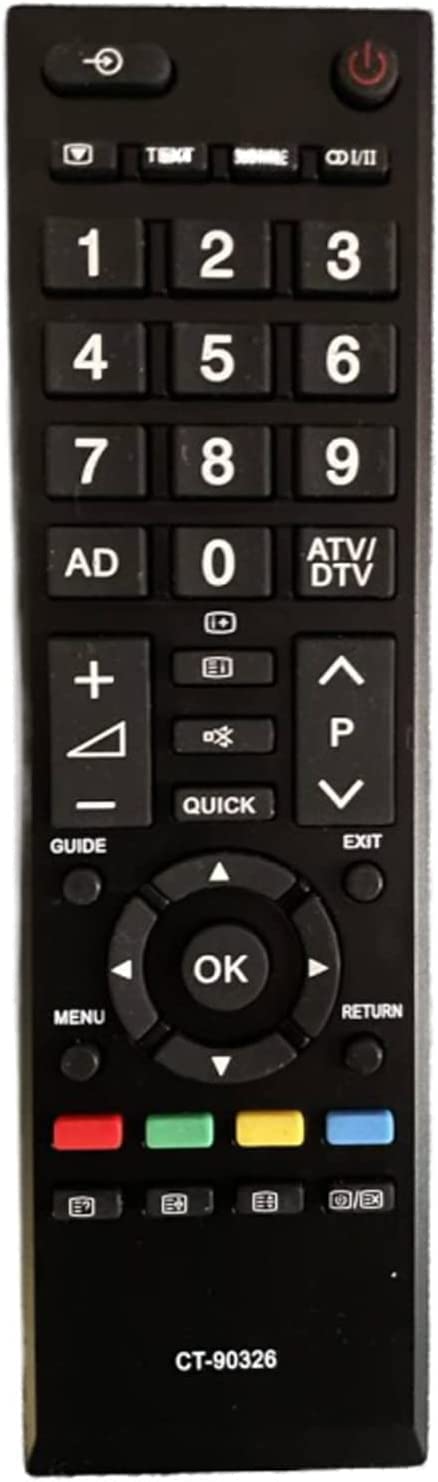pour télécommande Toshiba ct-90326 pour télécommande Universelle Toshiba TV Aucune Programmation requise