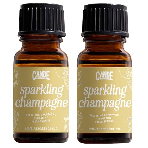 Image of CANDECraftCo Premium Fragrance Oil - Diffuser Oils Fragrances Scented for Home, Candle Soap Making Supplies, Aromatherapy Blends for House (0.34 Fl Oz) (2-Pack, Sparkling Champagne)