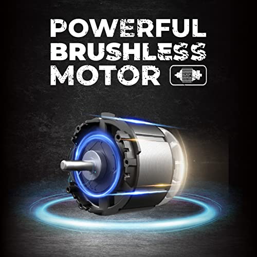 Dong Cheng 20V max Bürstenloser Akku Schlagschrauber, Drehschlagschrauber, max. Drehmoment 298N.m.,1/2 Zoll-Außenvierkant, mit 4.0Ah Akku, 1 Ladegerät,7 Schlagstecknüssen – Bild 6