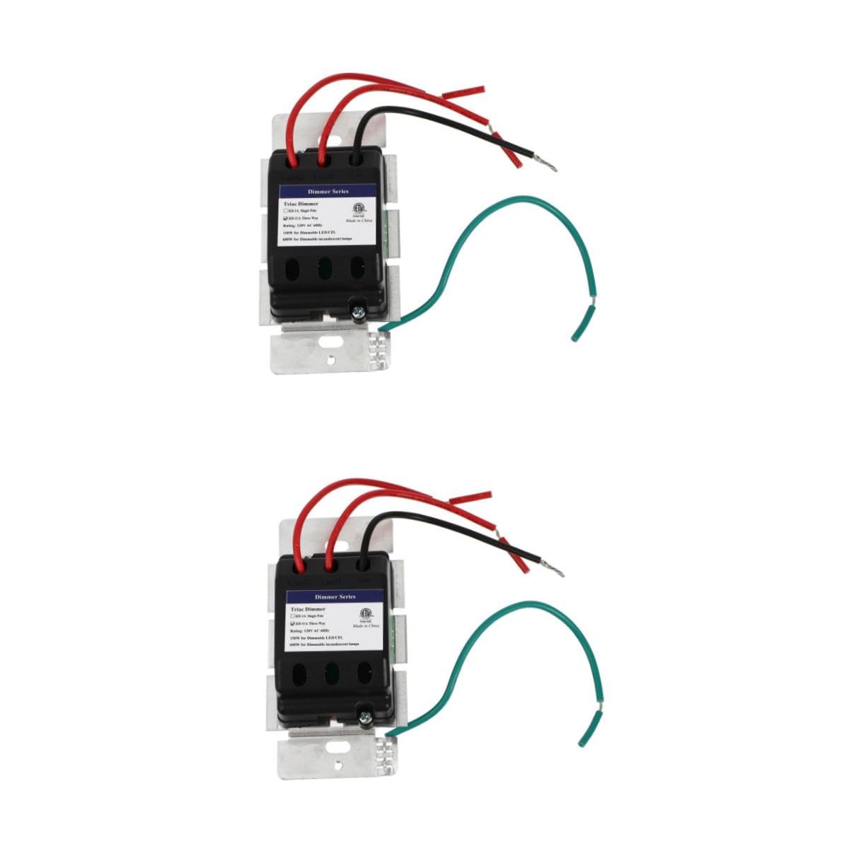 SHINEOFI 2 Pièces Variateur LED Mural avec Indicateur Maximum de Luminosité Durable pour Lampes