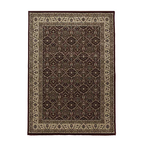 Carpetsale24 Orientteppich Kurzflor Orientalischer Teppich, Klassisch Oriental Ornament Design, Rechteckig, rot Farbe… – Bild 3