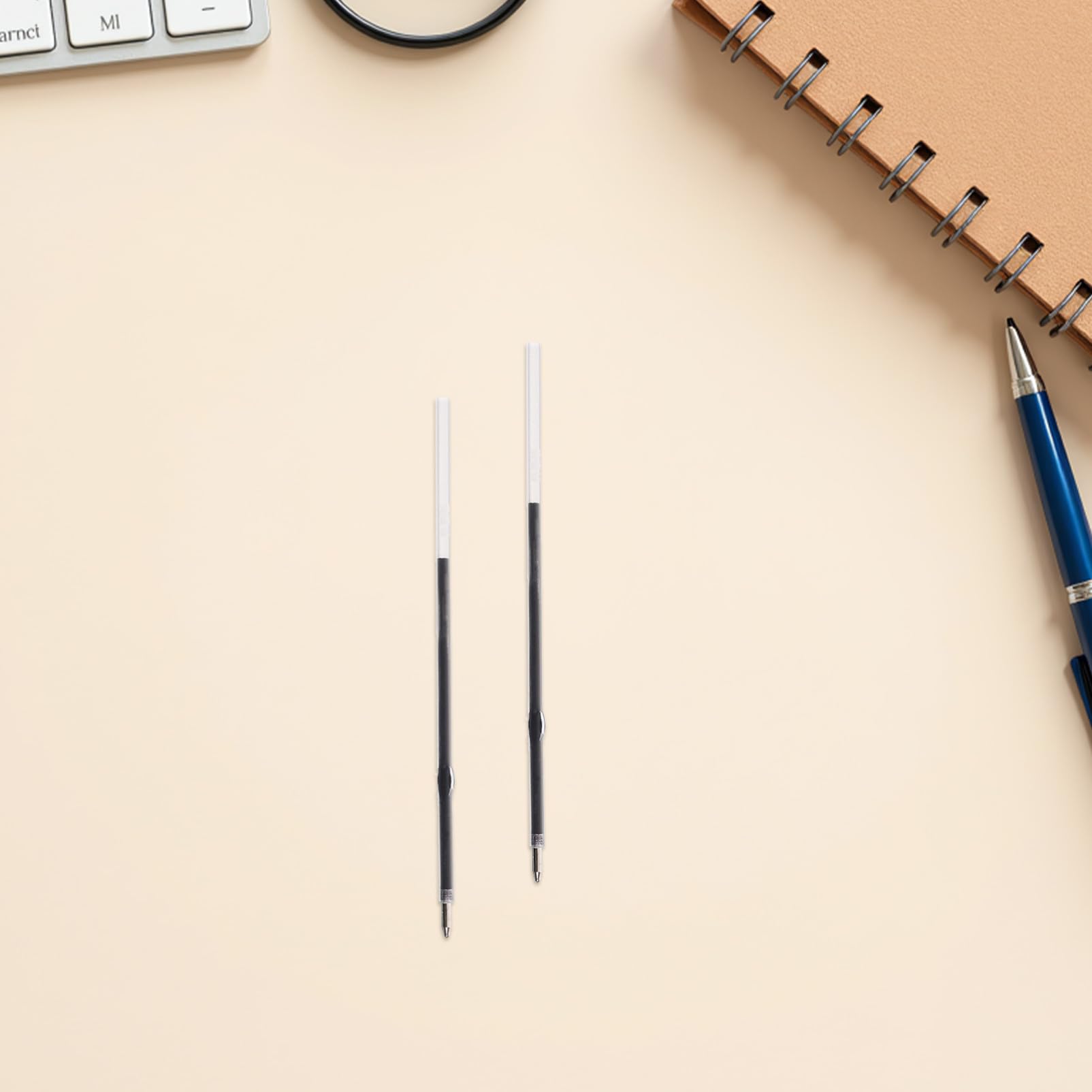 Homoyoyo 500pièces Stylo Bille Recharges Noires Mine pour Stylos à Bille Recharges de Remplacement pour École et Bureau