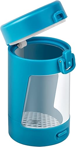 Tarros de vidrio con tapa de aumento y luz, contenedor de almacenamiento transparente LED iluminado, frascos de almacenamiento transparentes, tarros