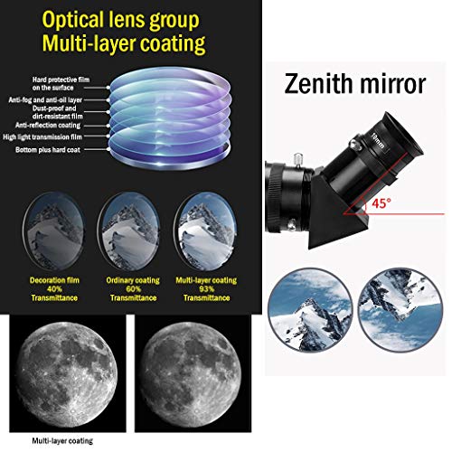 Telescopio Refractor YXCKG 70-400mm con trípode ajustable miniatura 4