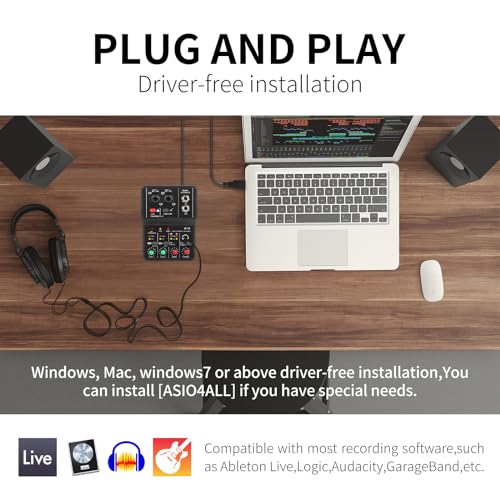 Xtuga Q12 Usb Audio Interface For Pc,Interface thumb #4