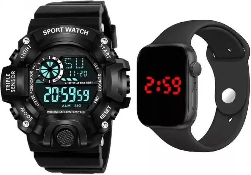 QALIBA Men Digital Watch with Square LED Shockproof Multi-Functional Trending Latest Model (B0CHK22XPR) Amazon Price History, Amazon Price Tracker
