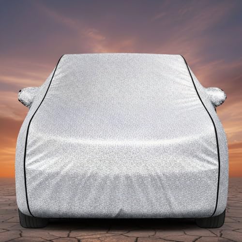 Image of Premium Silver Series 100% Waterproof Car Body Cover for Crysta Cover (All Models) with Mirror Pockets | Triple Stitched, Elastic, Custom Fit, Heat Resistant, Anti-Dust, All-Weather Cover