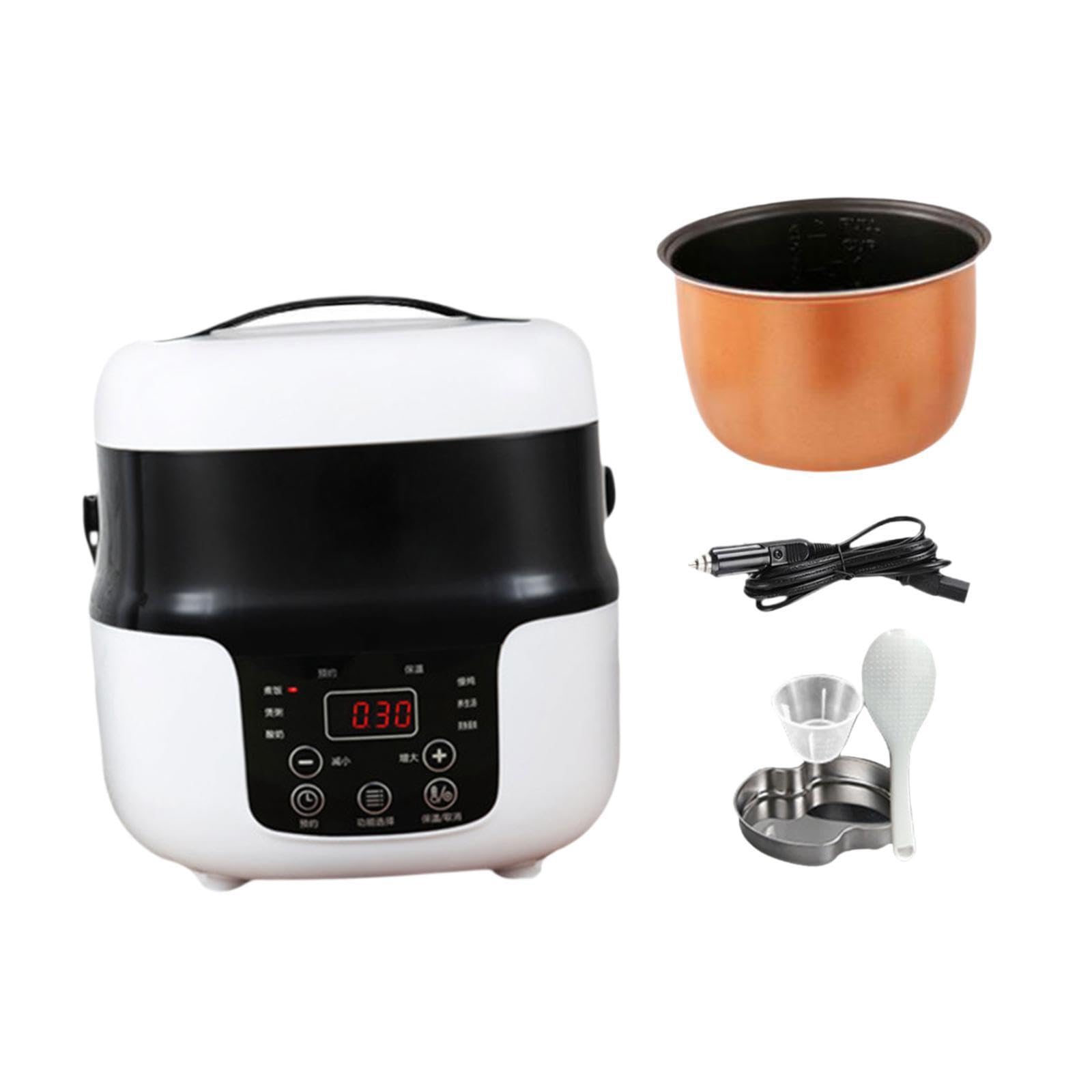 Cuociriso Multicooker Soluzioni di cottura portatili Cuociriso elettrico per auto per viaggiatori per gustare pasti deliziosi in qualsiasi momento Funzione di cottura del