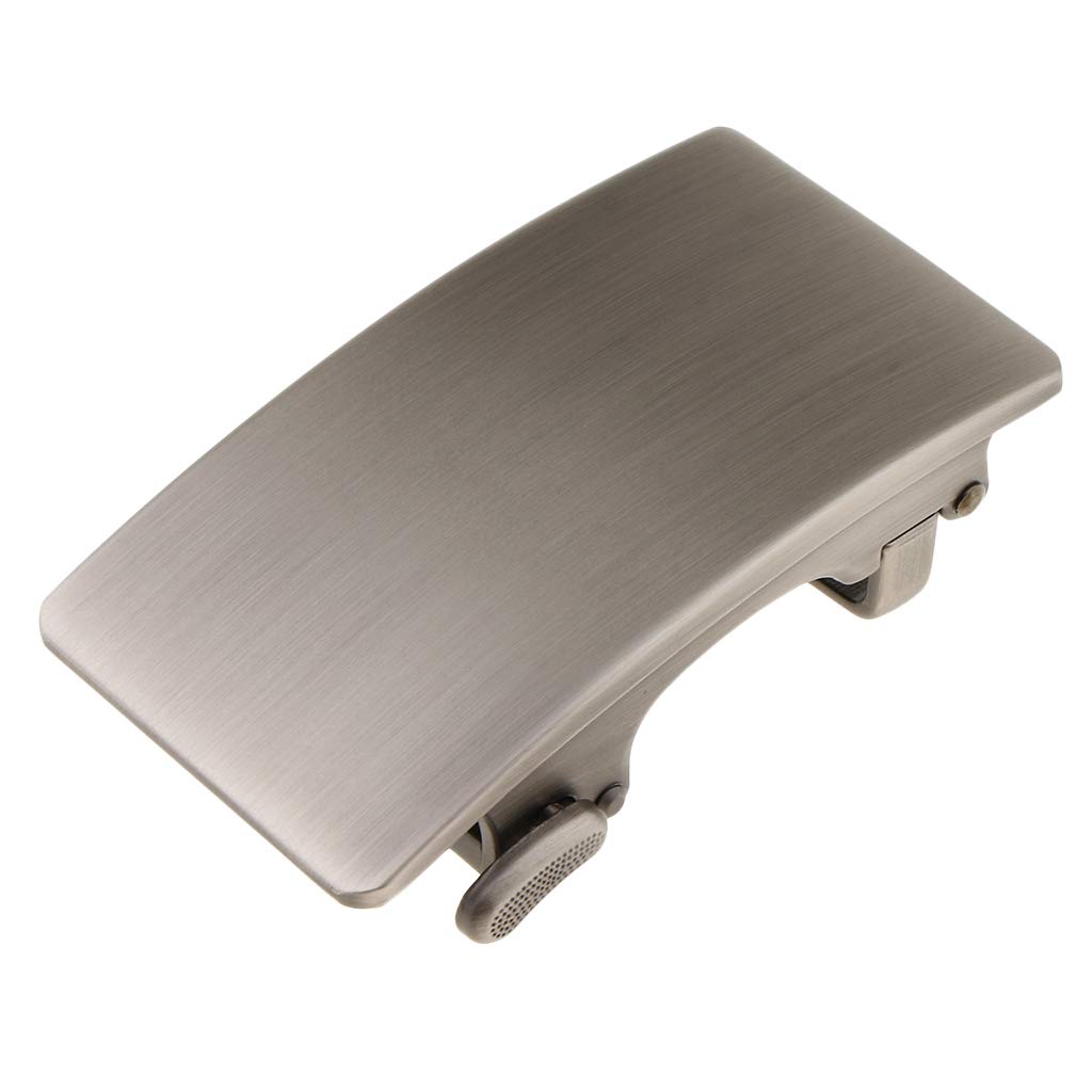 CLUB BOLLYWOOD®Mens Solid Buckle Automatic Ratchet Leather Belt Buckle 3.6cm Width Grey|Clothing Shoes & Accessories | Mens Accessories | Belt Buckles|1 Piece Belt Buckle (No Belt, Buckle Only)-image-1