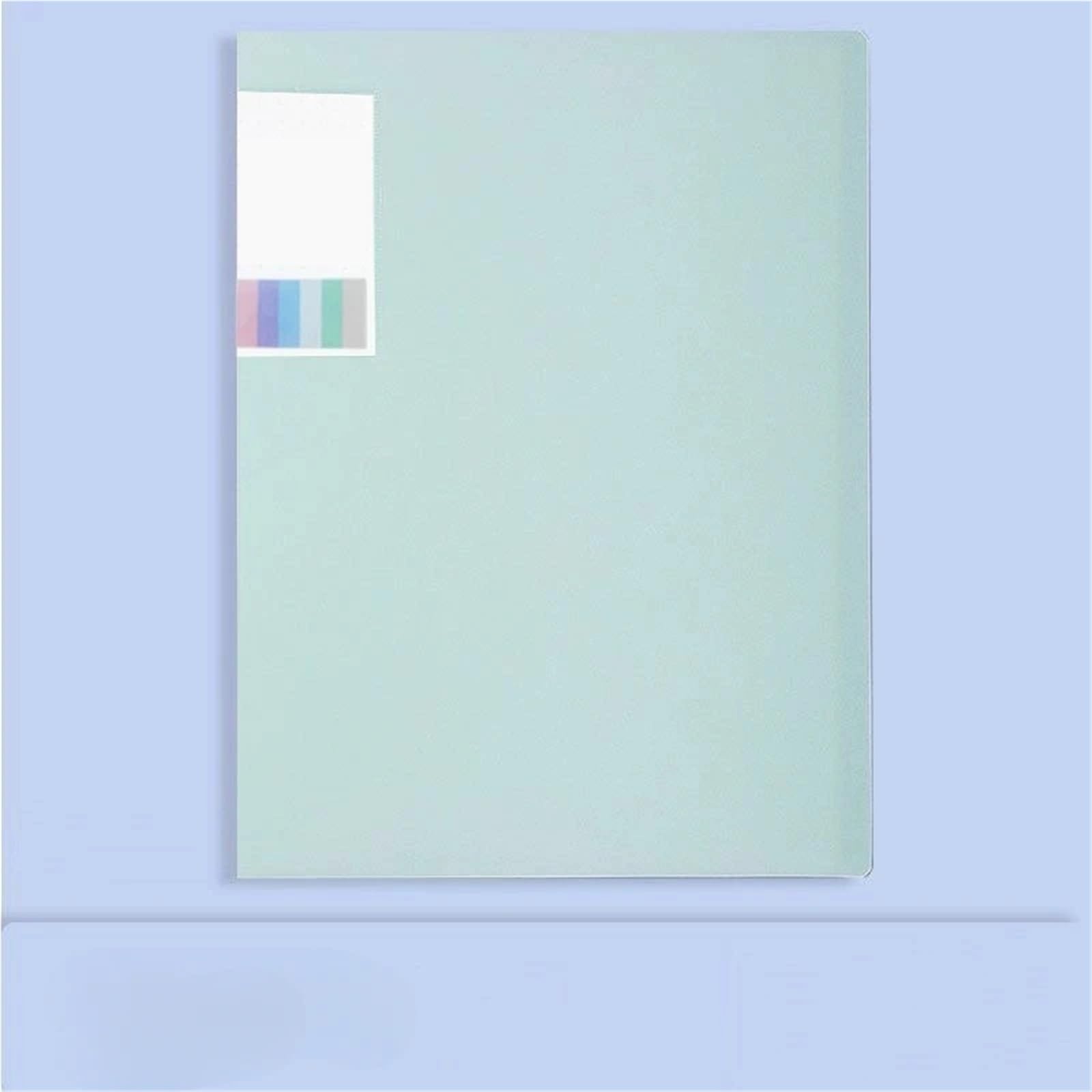 Przezroczysty folder z tworzywa sztucznego, 3 szt. Przezroczysta teczka A4, wielokolorowa, wielowarstwowa dla. Biuro(Blu)