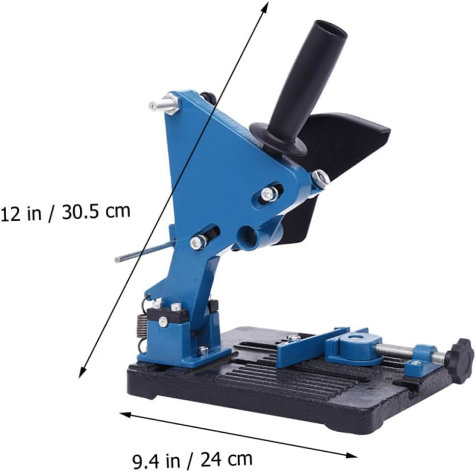 HOMSFOU Angle Grinder Stand Cutting Machine Support Fixed Bracket Metal Desktop Base Holder for Power Tool Accessories Suitable for Grinding and Cutting Tasks