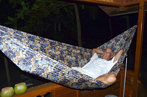 Hammock Bliss Ultralight - Lightweight Compact Portable Camping Adventure Hammock - Quality You Can Trust - 80" / 200 Cm Rope Per Side Included - Only 13 Oz / 380 Grams (Multi) #TOP4