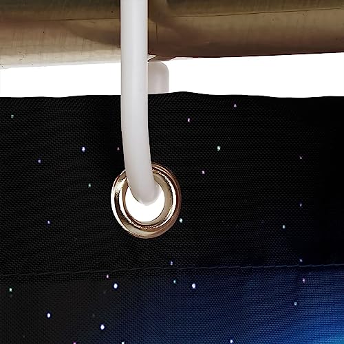 Rideau de douche imperméable KnSam 200x200 en polyester anti-moisissure - 4
