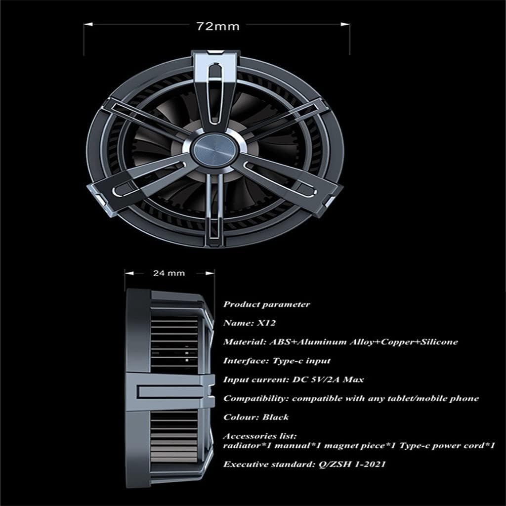 Phone Tablet Radiator Mute Cool Light Game Quick Cooling Fan Portable Semiconductor Gaming Cooler for Smart Phone image 2